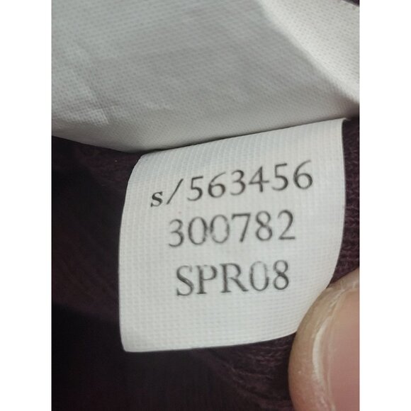 OLD NAVY SZ Small Fitted Rib Knit Henley y2k skater grunge burgundy FLAW - Picture 8 of 10